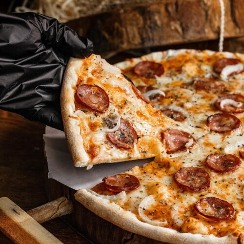 pizza, meal, lunch, snack, food, bacon, cheese, dinner, eating, fast food, dish, pizza, pizza, pizza, pizza, pizza